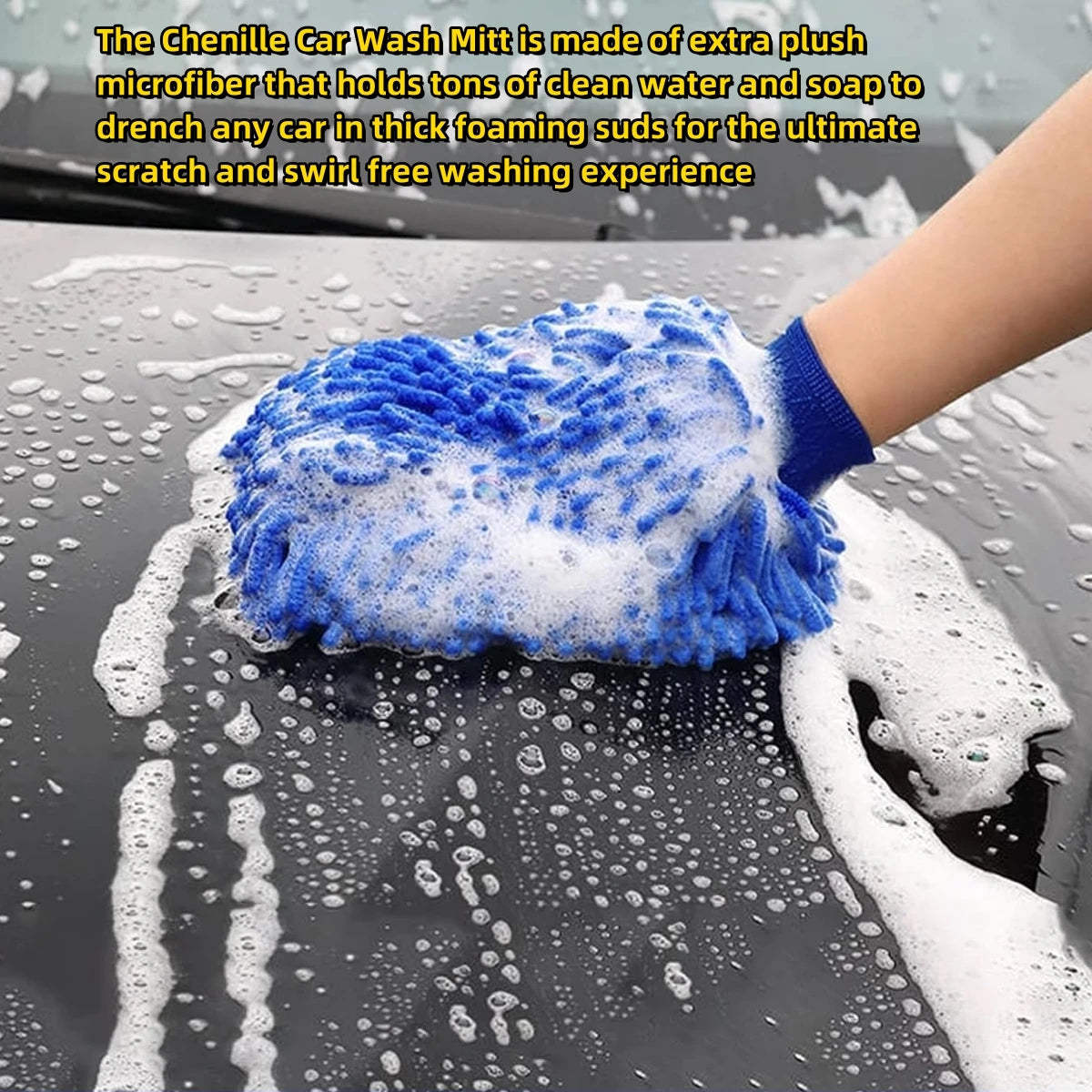Microfiber Car Wash Mitt Double Sided